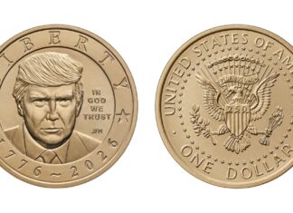 EU pone a la venta monedas de un dólar con el rostro de Donald Trump