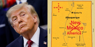 Trump comparte imagen de Nuevo México con el nombre “Nueva América”