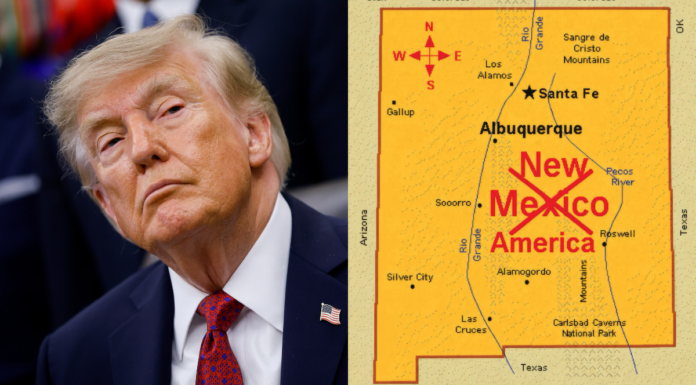 Trump comparte imagen de Nuevo México con el nombre “Nueva América”
