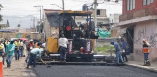Avanza 45% la pavimentación de avenida 16 de Septiembre