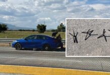 Ponchallantas afectan a 25 vehículos en la Puebla-Orizaba