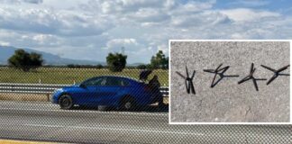 Ponchallantas afectan a 25 vehículos en la Puebla-Orizaba