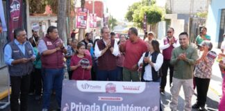 Pepe Chedraui entrega pavimentación en Guadalupe Hidalgo 2ª Sección