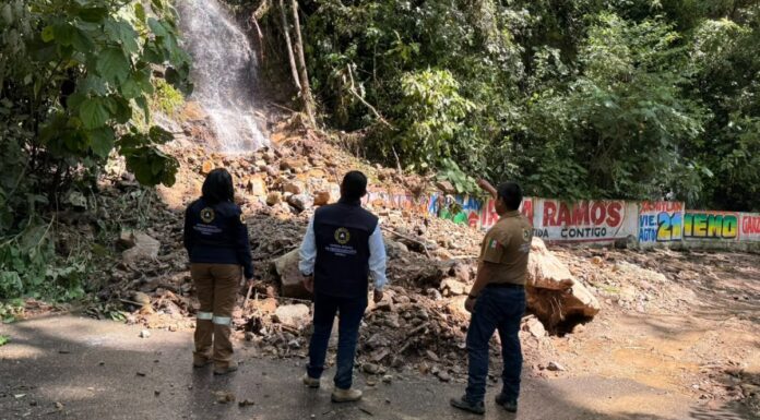 Protección Civil atiende afectaciones por lluvias en la Sierra Nororiental