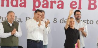 Armenta: Sheinbaum cumple al mil por ciento con Puebla