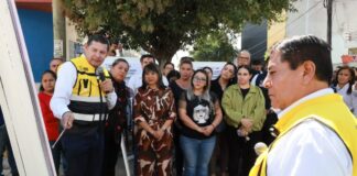 Armenta supervisa rehabilitación vial de la 27 Sur en colonia La Paz