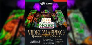 Habrá videomapping monumental en la Catedral de Puebla por Fiestas Patrias