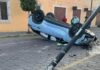 Volcadura en San Andrés Cholula deja un lesionado; derribó un poste