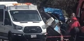 Volcadura de tractocamión en San Hipólito-Xalapa deja tres lesionados