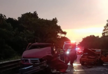 Accidente en la México-Tuxpan deja cuatro personas lesionadas