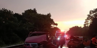 Accidente en la México-Tuxpan deja cuatro personas lesionadas