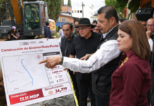 Gobierno de Puebla construye nuevo colector pluvial en Zacatlán