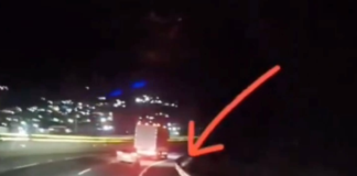 Patrulla falsa intenta robar un tráiler en la autopista México-Puebla