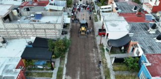 Atlixco pone en marcha obra vial en calle de las Zinnias