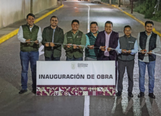 Cuautlancingo entrega reconstrucción de la calle Tlaxcala