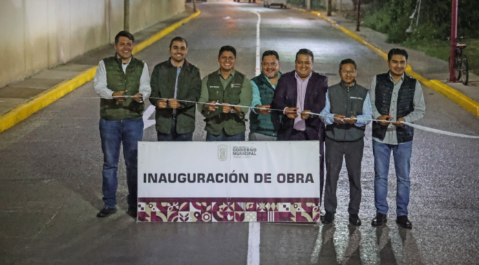 Cuautlancingo entrega reconstrucción de la calle Tlaxcala