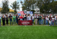 Rehabilitan cancha de futbol 7 del Deportivo Xonaca II