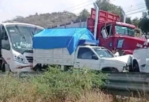 Carambola deja varios lesionados en la Tehuacán-Miahuatlán