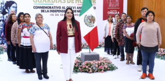 San Pedro Cholula realiza ceremonia por la Independencia de México