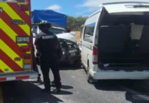 Choque en la federal Tehuacán-Huajuapan deja cinco lesionados