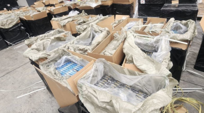 Decomisan 3.8 millones de cigarrillos apócrifos en CDMX y Michoacán