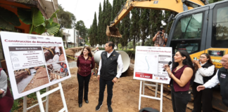Supervisan construcción de colector pluvial de San Bartolo en Zacatlán
