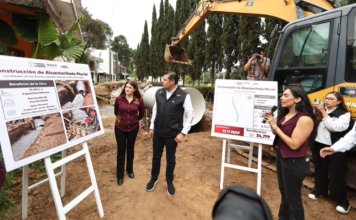 Supervisan construcción de colector pluvial de San Bartolo en Zacatlán