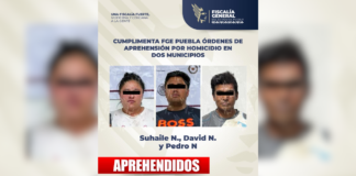 FGE Puebla detiene a tres por homicidio y tentativa de homicidio