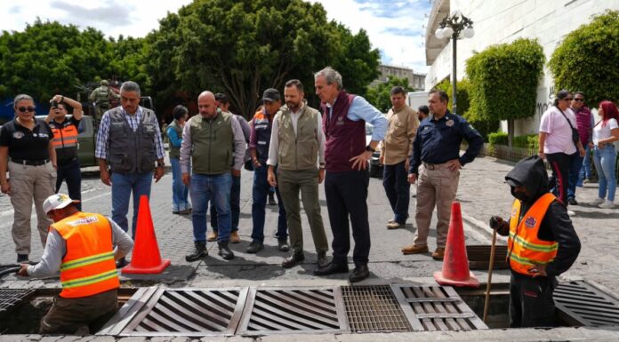 Progresa modernización del Sistema de Captación Pluvial en bulevar 5 de Mayo