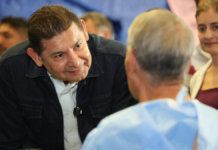 Armenta supervisa funcionamiento del Hospital Itinerante 5 de Mayo