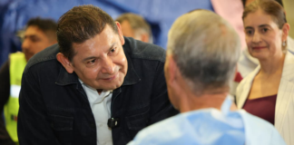 Armenta supervisa funcionamiento del Hospital Itinerante 5 de Mayo