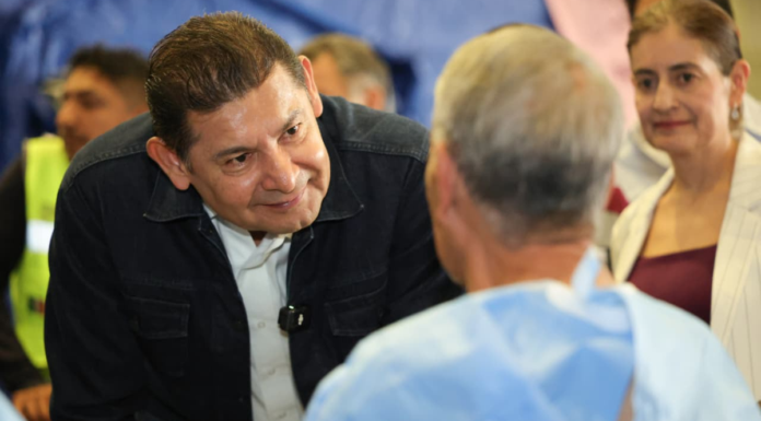 Armenta supervisa funcionamiento del Hospital Itinerante 5 de Mayo