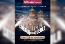 Estrenarán nueva iluminación en la Catedral de Puebla