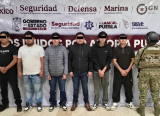 Capturan a seis presuntos integrantes de “Los Millonarios” en Puebla