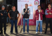 Llevan luminarias LED a la colonia Revolución Mexicana de Puebla