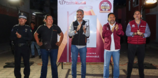 Llevan luminarias LED a la colonia Revolución Mexicana de Puebla