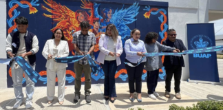 Estudiantes BUAP plasman talento y creatividad con mural en Tepeaca