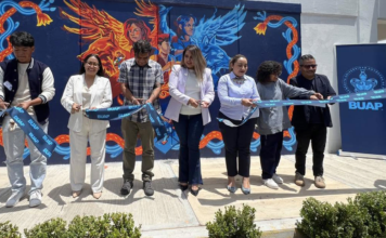 Estudiantes BUAP plasman talento y creatividad con mural en Tepeaca