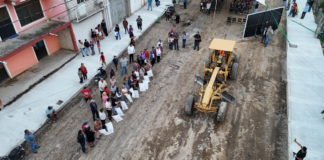 Atlixco inicia obra de banquetas y guarniciones en calle José Ma. Morelos