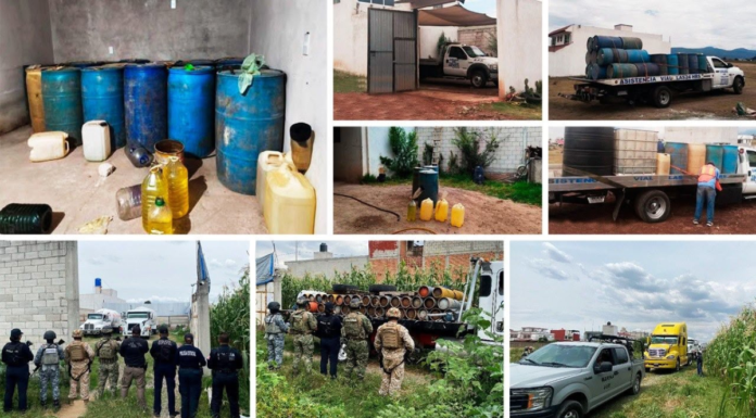 Catean cinco predios ligados al huachicol y robo de autos en Puebla