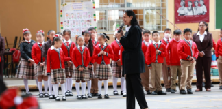 Rehabilitan plaza cívica de primaria Antonio Garfias en Atlixco