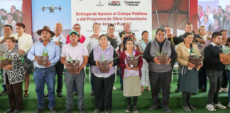 Llevan apoyos al campo y obra comunitaria a la Sierra Nororiental
