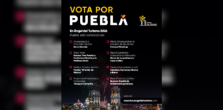 Puebla invita a votar por sus representantes en el Ángel del Turismo 2026
