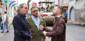 Pepe Chedraui supervisa rehabilitación de la avenida 16 de Septiembre