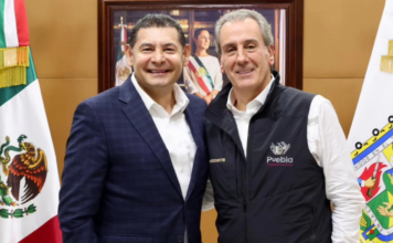 Alejandro Armenta reporta a Pepe Chedraui inversión de 11 mil 500 mdp