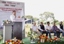 Armenta inaugura proyecto agrovoltaico en Tianguismanalco