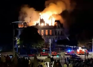 Incendian el Ayuntamiento de Limoges durante protestas en Francia
