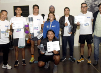 Comunidad BUAP participa en la “Carrera Vertical 2026”