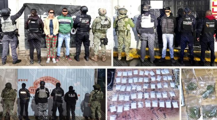 Caen tres personas durante cateos en Huejotzingo