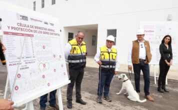 Armenta supervisa Célula de Bienestar Animal con 88% de avance